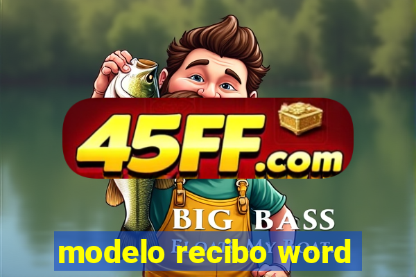 modelo recibo word